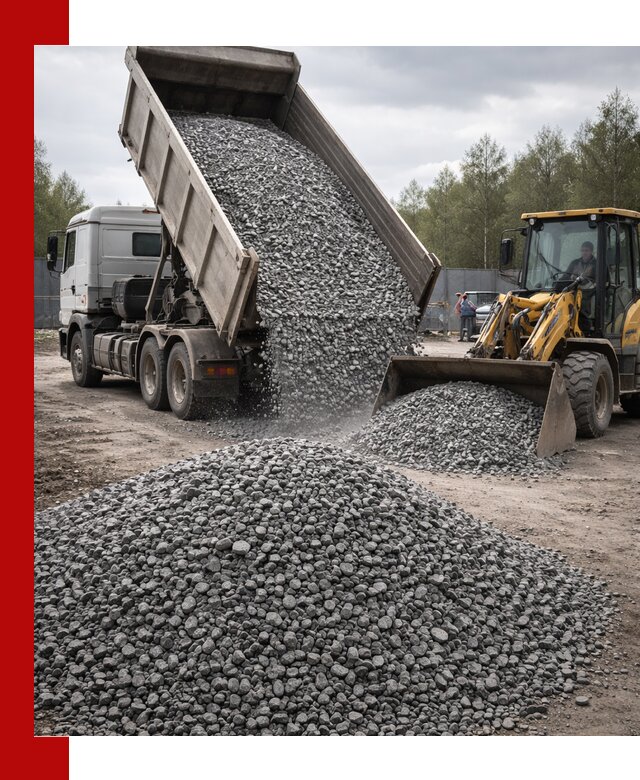 Доставка и продажа щебня гранитного в Уссурийске