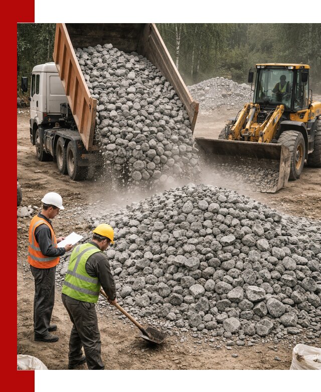 Гранитный щебень фракция 70-150 доставка в Уссурийске