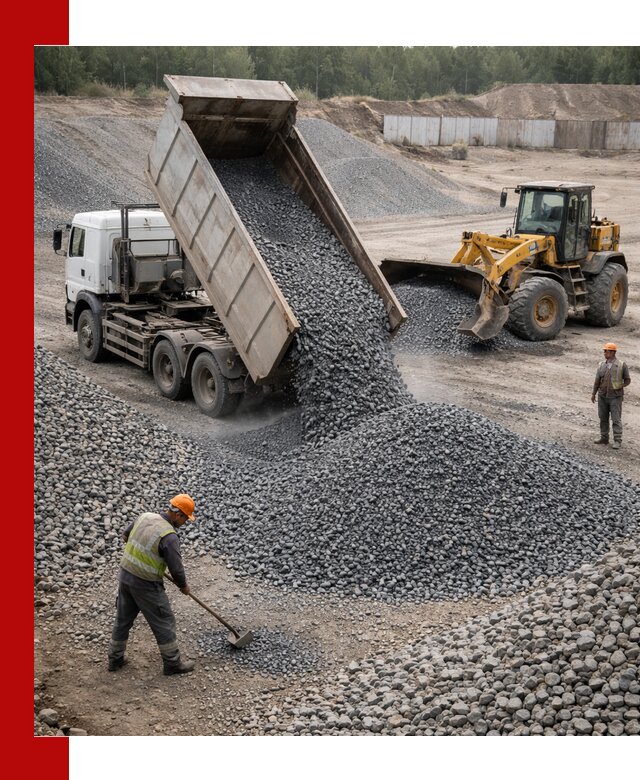 Щебень габбро-диабаз фр. 5-20 с доставкой в Уссурийске