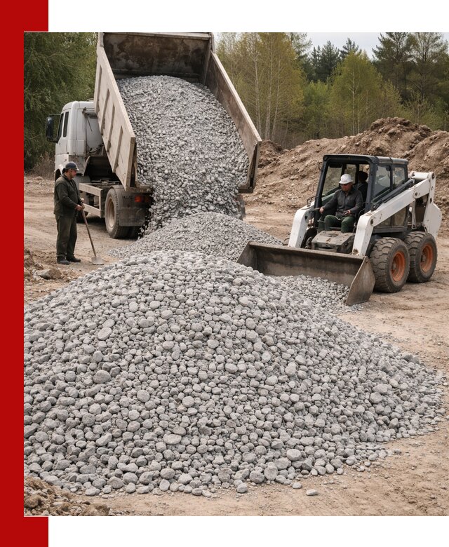 Доставка доломитового щебня в Уссурийске напрямую от карьера