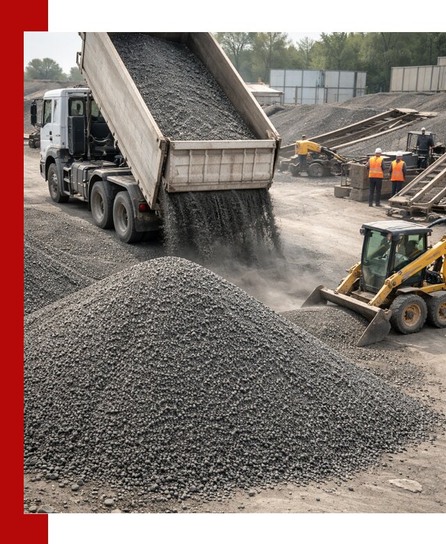 Вторичный щебень фракция 0–5 с доставкой в Уссурийске