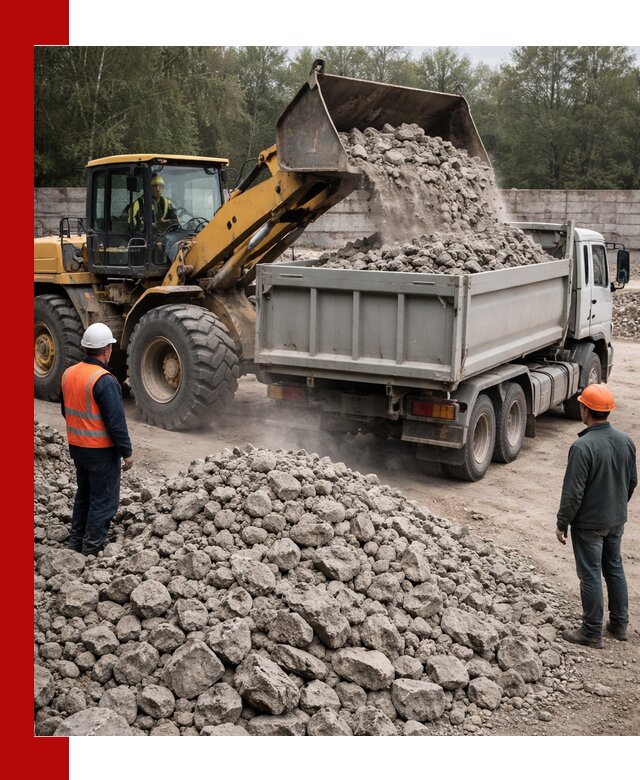 Вторичный щебень фракция 70–150 в Уссурийске с доставкой