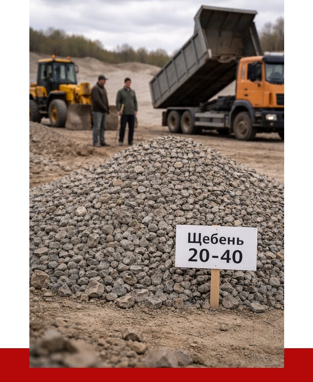 Бетонный щебень фракция 20-40 в Уссурийске от 2526 р. | ПРОНЕРУДСср