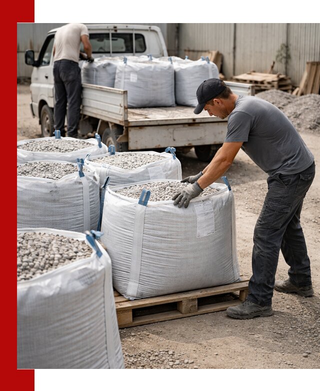 Доставка щебня в мешках по выгодным ценам в Уссурийске