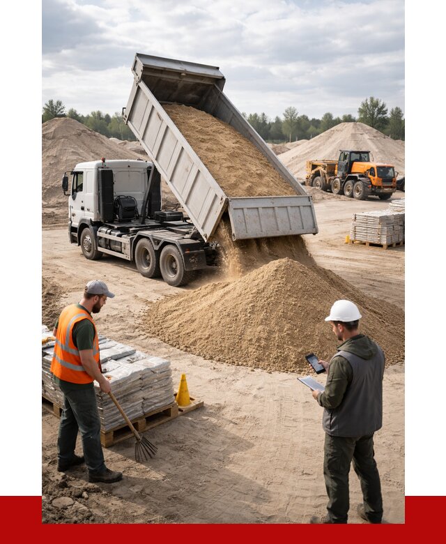 Карьерный песок с доставкой в Уссурийске от 3712 р. ПРОНЕРУДСср