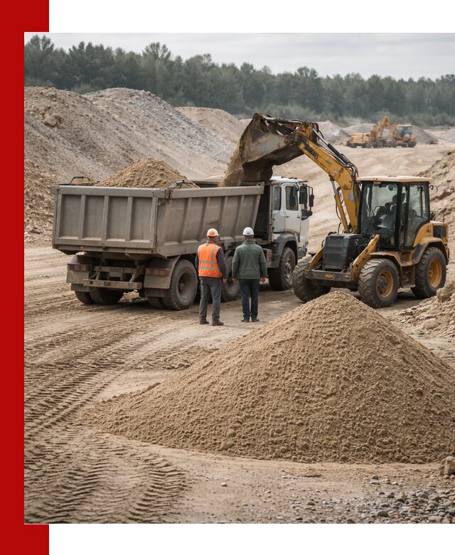 Карьерный среднезернистый песок с доставкой в Уссурийске