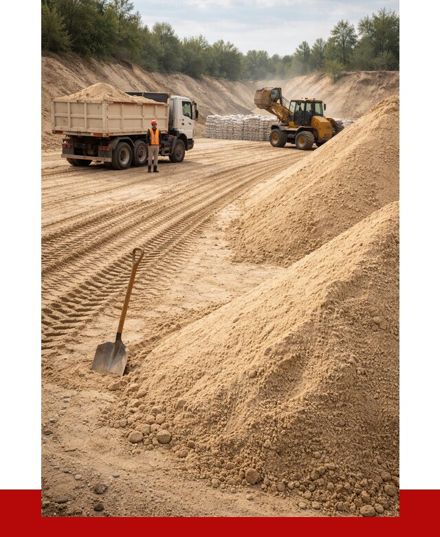 Карьерный песок мелкозернистый в Уссурийске от 9279 р. | ПРОНЕРУДСср