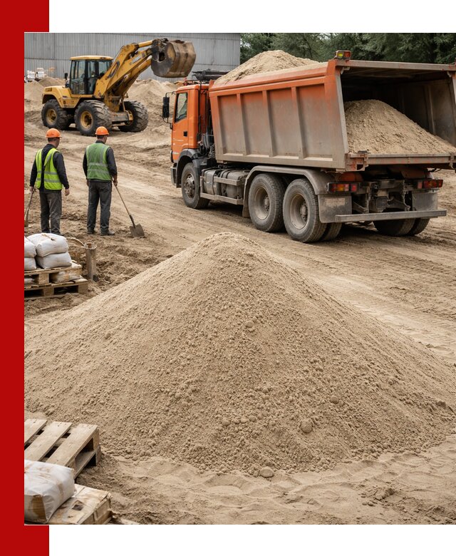 Доставка и продажа мытого речного песка в Уссурийске