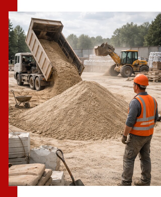 Доставка строительного песка с самосвалом в Уссурийске
