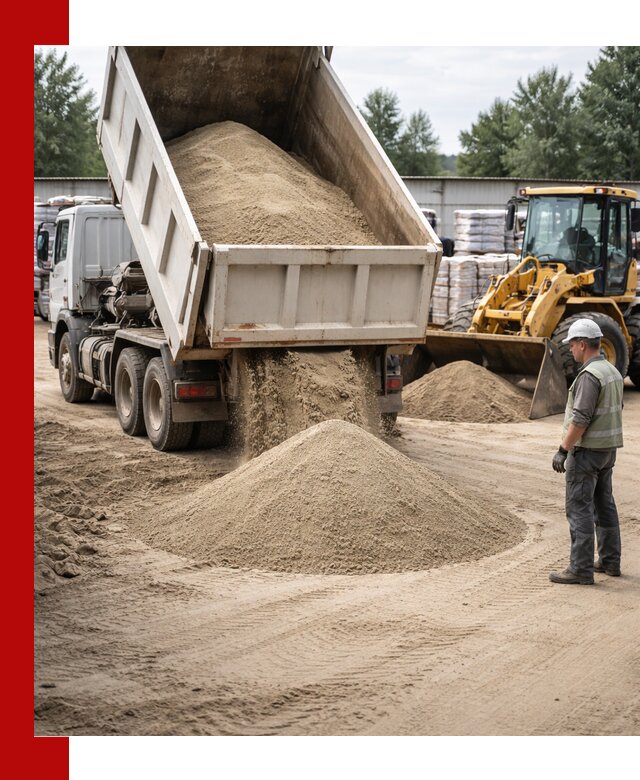 Поставка и доставка песка для бетона в Уссурийске