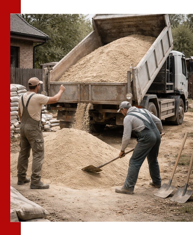 Песок для штукатурки с доставкой в Уссурийске качественный и чистый
