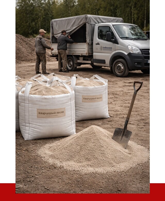 Кварцевый песок для пескоструя в Уссурийске от 4640 р. | ПРОНЕРУДСср