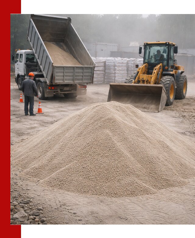 Кварцевый песок фракция 0–8 для стройработ в Уссурийске