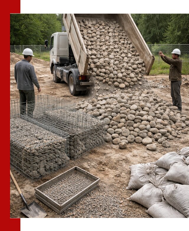 Камень для габионов фракция 70–151 в Уссурийске