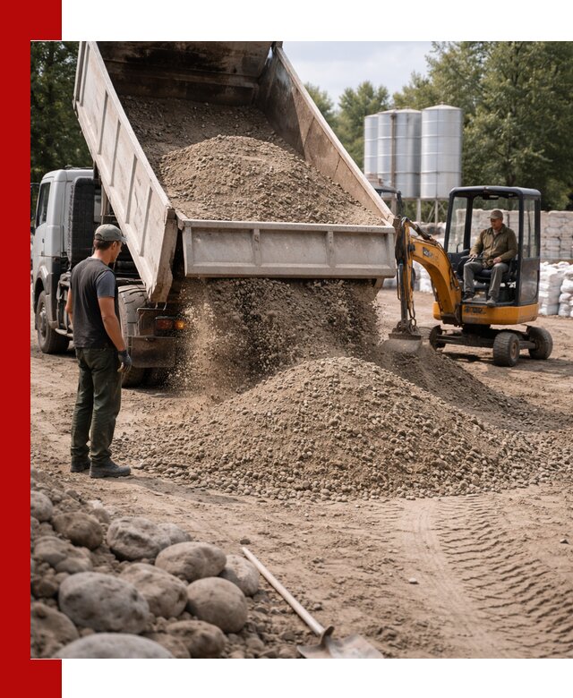 Доставка ПГС С3 в Уссурийске самосвалами и миксерами