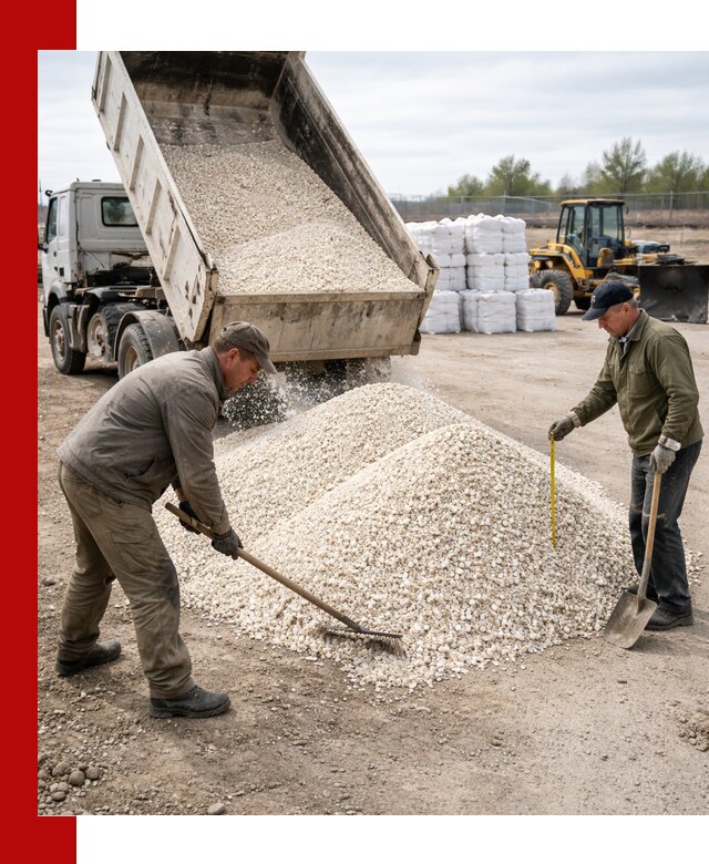Мраморная крошка с доставкой и разгрузкой в Уссурийске