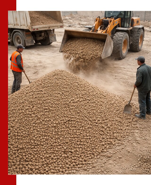 Керамзит фракция 10-20 с доставкой в Уссурийске