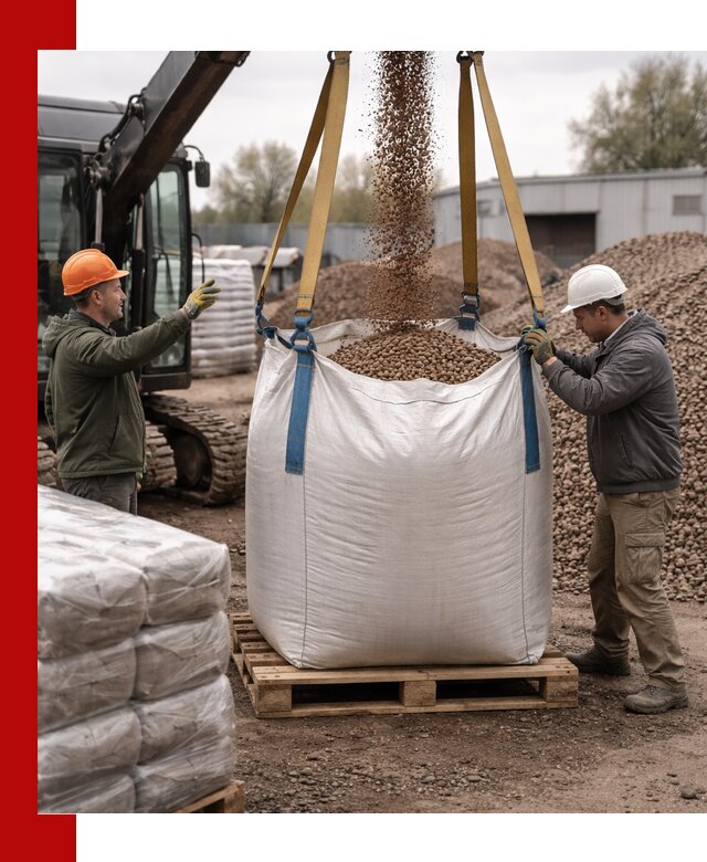 Керамзит в биг-бегах с доставкой в Уссурийске