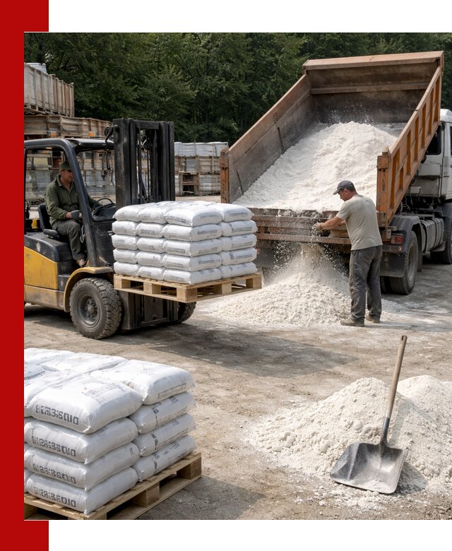 Доставка строительной извести оптом и в розницу в Уссурийске