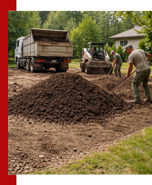 Доставка и укладка грунта для газона в Уссурийске