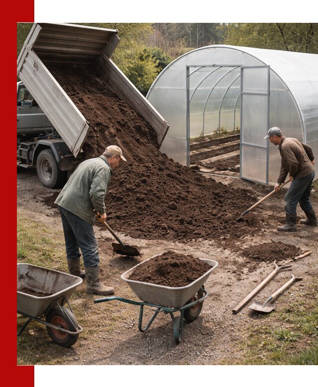 Грунт для теплицы с доставкой в Уссурийске — плодородный субстрат под растения