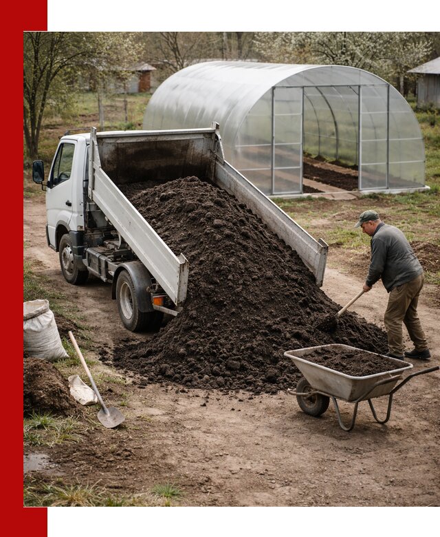 Чернозем для теплицы с доставкой в Уссурийске