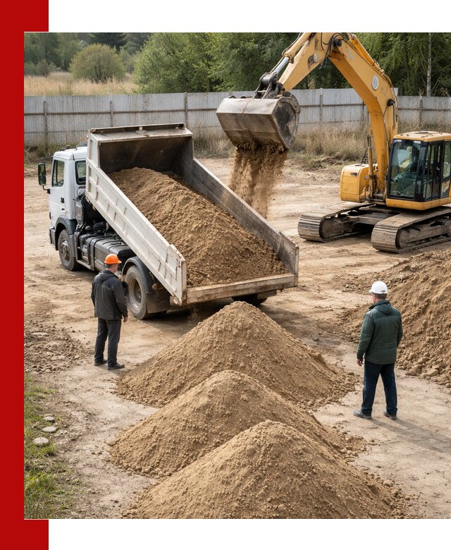 Доставка супеси вагонными и автопартиями в Уссурийске