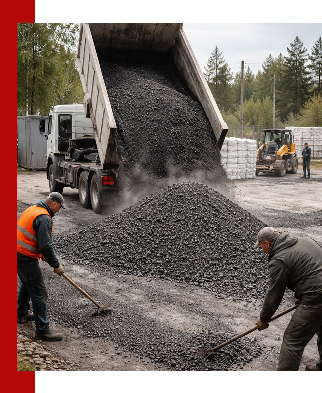 Доставка и продажа асфальтного гранулята в Уссурийске