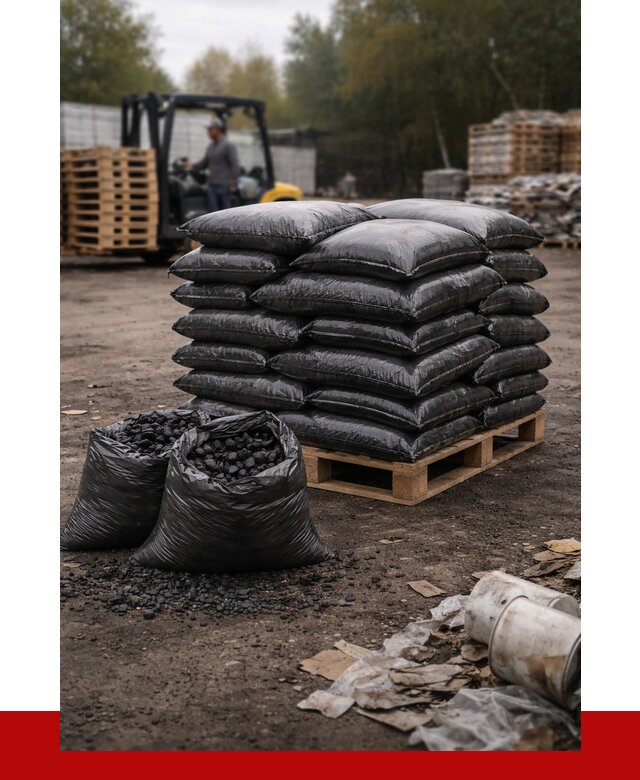 Купить уголь в мешках с доставкой в Уссурийске от 7733 р. | ПРОНЕРУДСср