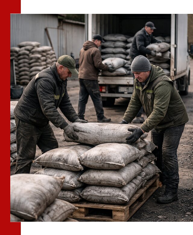 Доставка угля в мешках по выгодным ценам в Уссурийске