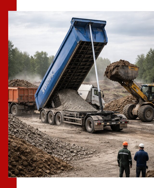 Аренда тонар 40 тонн в Уссурийске с доставкой материалов